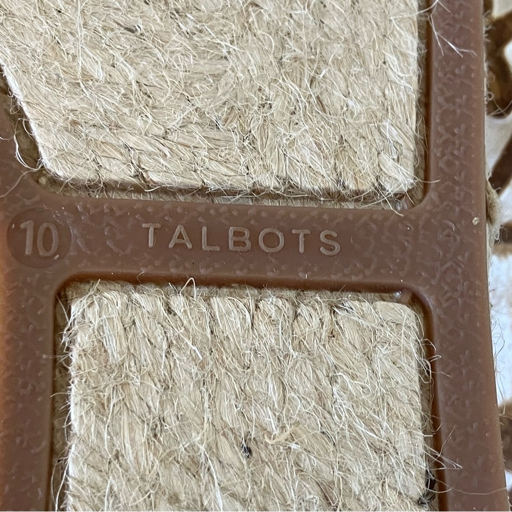 Talbots IZZY BRAID EMBROIDERED CANVAS ESPADRILLES 10M - Picture 7 of 11
